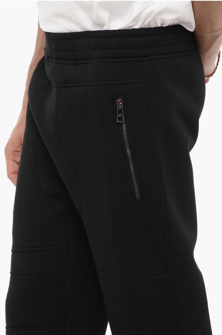 Skinny Fit Joggers With Drawstring Waist in Black - Image 3
