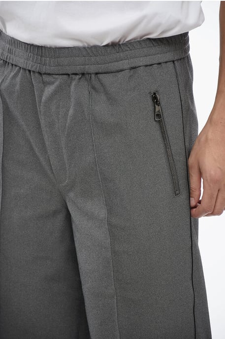 Stretchiga LOUIS-byxor med resår i midjan i grått - Image 3