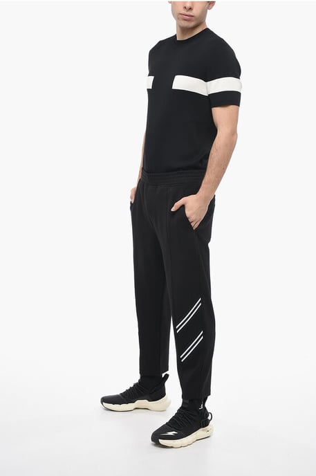 Single Pleated Slim Fit REM + VARSITY Joggers - Image 4