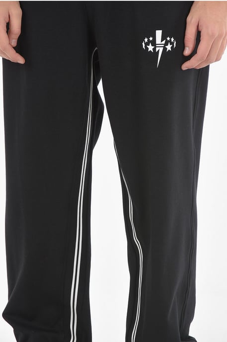 JAMES HARDEN – Svarta, säckiga joggingbyxor med BOLT STAR-tryck - Image 3