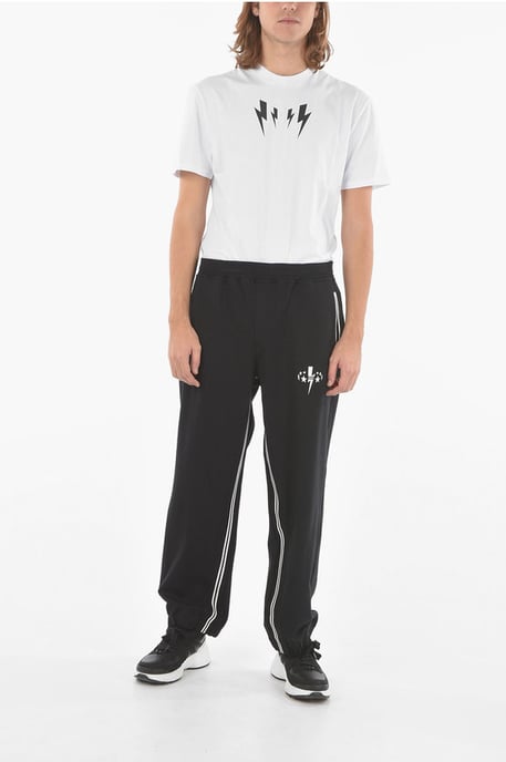 JAMES HARDEN – Svarta, säckiga joggingbyxor med BOLT STAR-tryck - Image 4