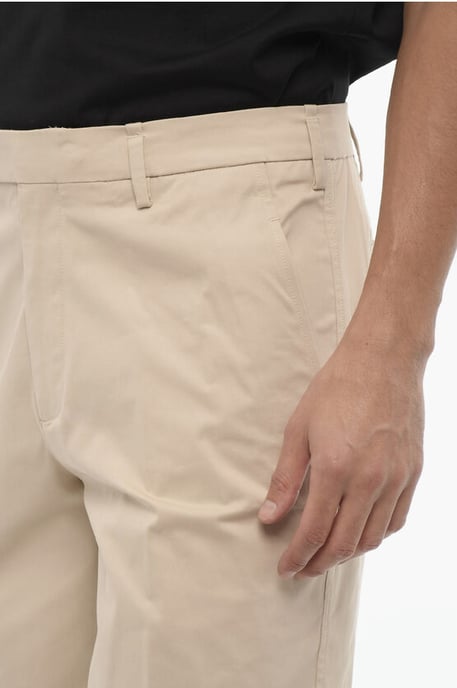 Beige cargobyxor med smal passform och bälteshällor - Image 2