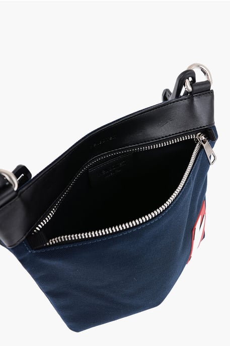 Nylon Sacoche with Removable Shoulder Strap in Blue - Image 4
