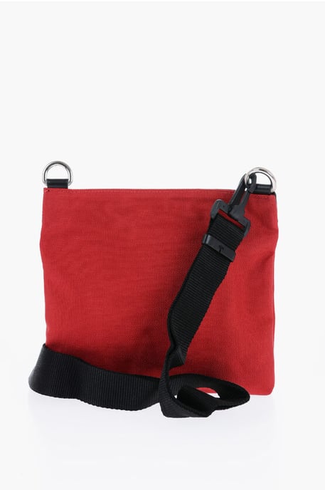 Nylon Sacoche met afneembare bandjes in zwart, rood - Image 2