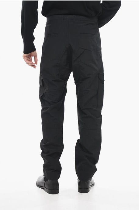 Nylon Cargo Pants in Black - Image 3