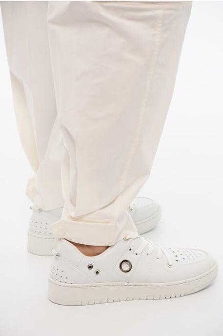 Loose Fit FIREMAN Cargo Pants in White - Image 4