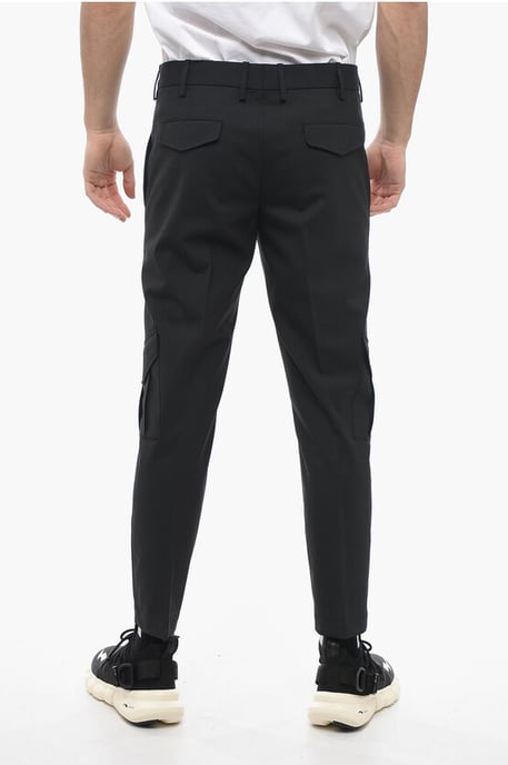 Skinny Fit NATE Cargo Pants in Black - Image 2