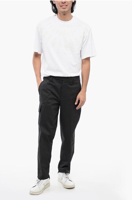 Cotton Blend NATE Cargo Pants in Black - Image 4