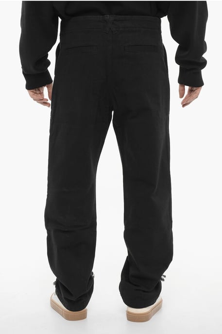 Dark Washed Wide Leg Jeans 22cm in Black - Image 2