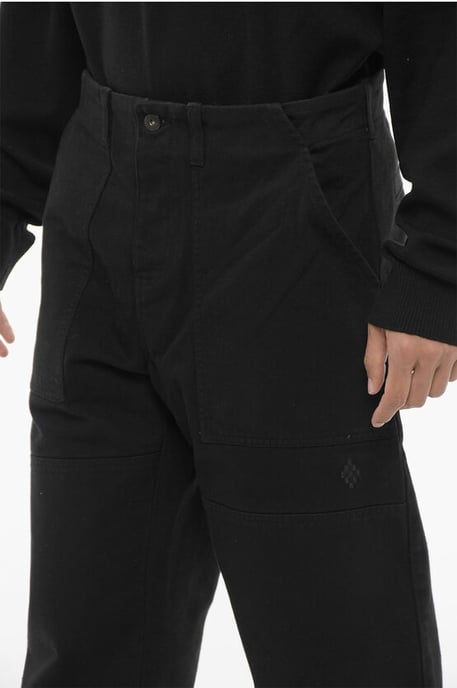 Dark Washed Wide Leg Jeans 22cm in Black - Image 3