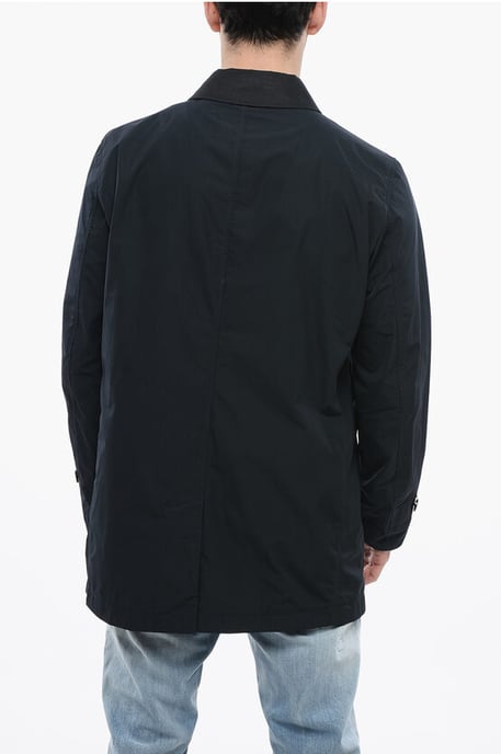Buttoned CITY Coat in Blue - Image 2