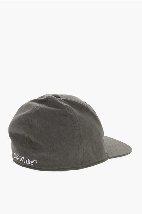 Embroidered Cotton Twill Cap in Brown - Image 2