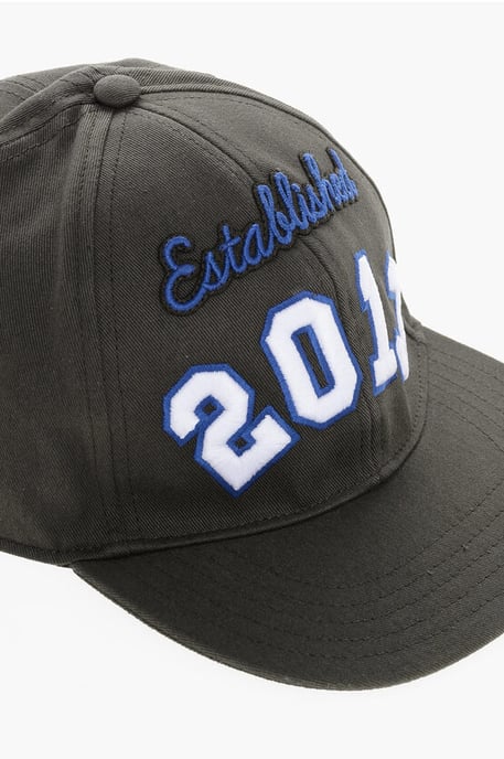 Embroidered Cotton Twill Cap in Brown - Image 3