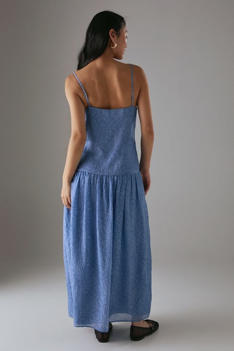 Petite Rose Organza Strappy Tier Maxi Dress - Image 3
