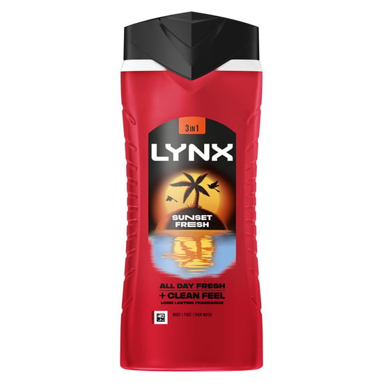 Lynx Men Sunset Fresh 3 in 1 Body Wash with Long Lasting Fragrance 500ml, 3 Pack - Image 2