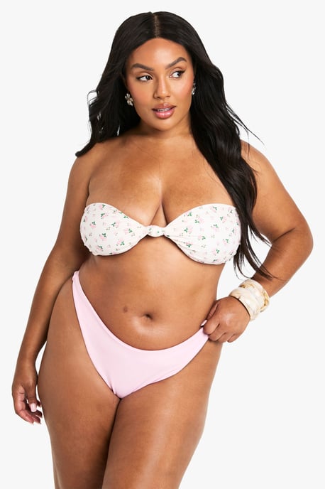 Plus Swimwear Essentials Thong Bikini Bottoms - Image 3