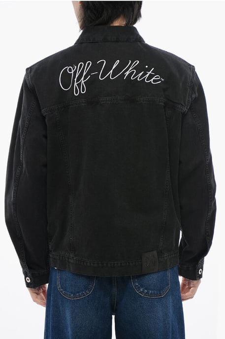Embroidered VARISTY Denim Jacket - Image 2