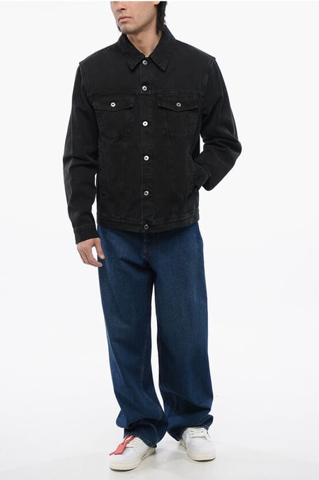Embroidered VARISTY Denim Jacket - Image 4