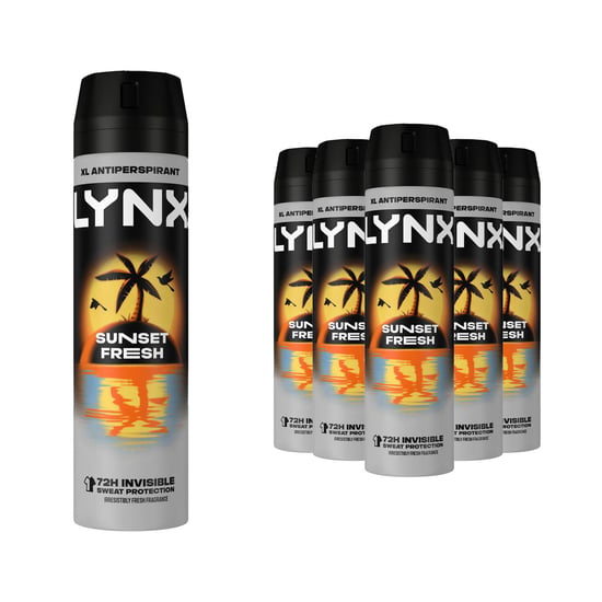 Lynx Sunset Fresh Antiperspirant Deodorant Spray 72H Sweat Protection 200ml, 6pk - Image 1