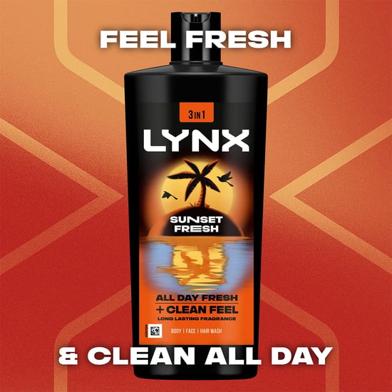 Lynx XXL Body Wash Sunset Fresh 72H Sweat Protection 700ml, 3 Pack - Image 3