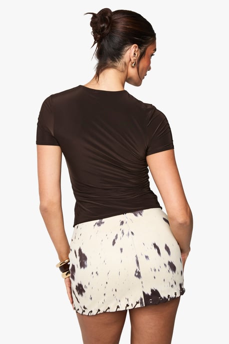 Double Layer Slinky Fitted Tshirt - Image 2