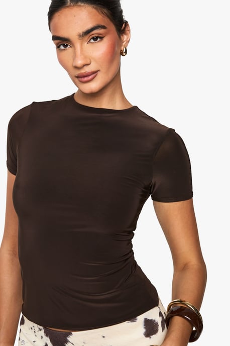 Double Layer Slinky Fitted Tshirt - Image 4