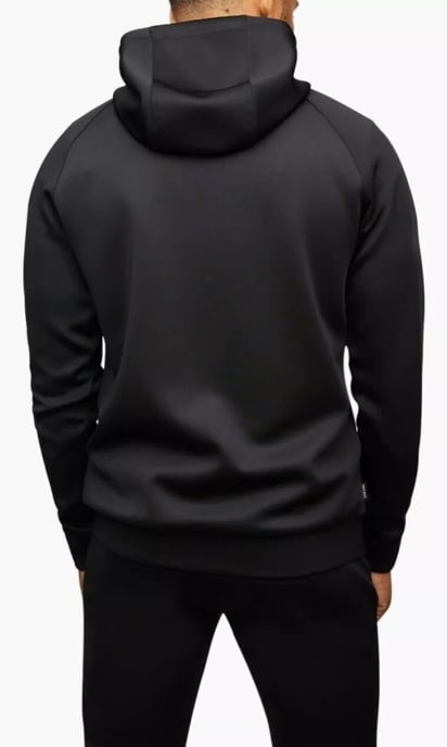 Gym King Mens Black Gold Poly Reflective Tracksuit - Image 3
