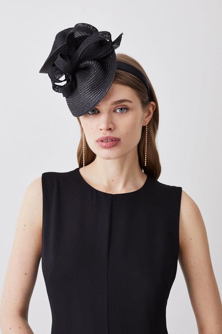 Asymmetric Bow Headband Fascinator - Image 1