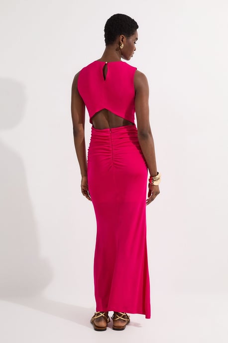 Premium Stretch Crepe Jersey Maxi Dress - Image 5