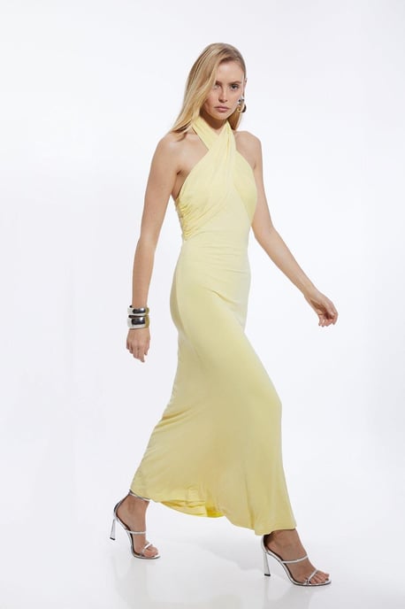 Drapey Crepe Jersey Maxi Dress - Image 3