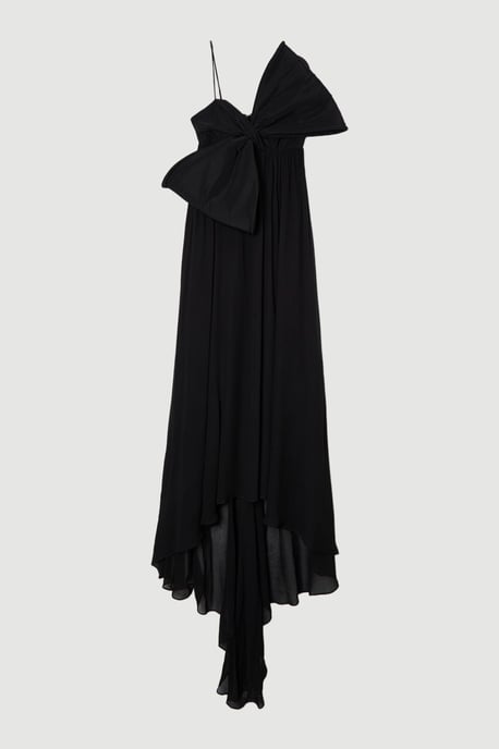 Tall Taffeta Bow Detail Woven Maxi Dress - Image 4