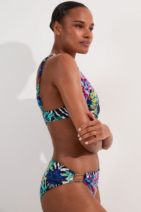 Tropical Floral Bikini Bottoms - Image 3