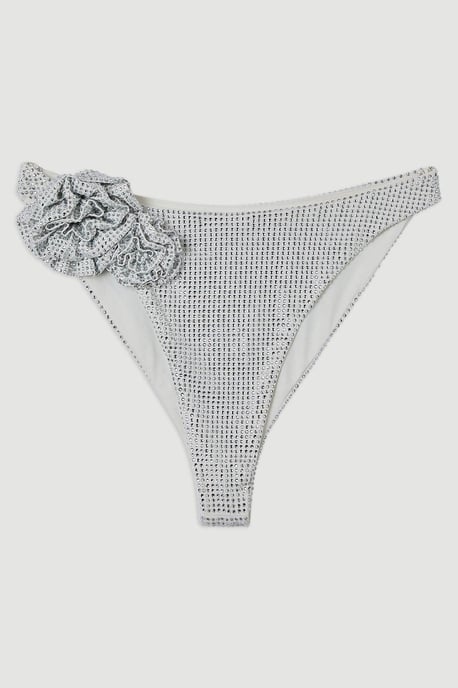 Premium Embellished Rosette Bikini Bottoms - Image 4