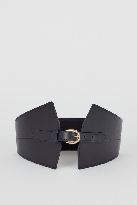 Leather Wide Waist Belt - Image 2