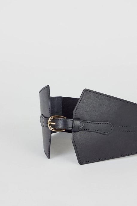 Leather Wide Waist Belt - Image 3
