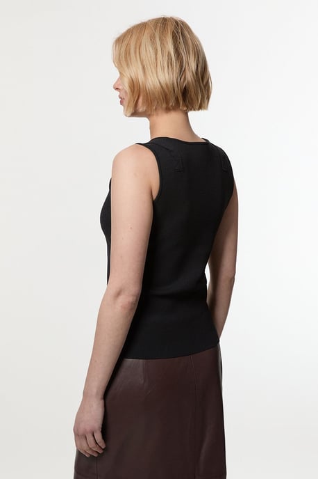 Buckle Trim Knitted Top - Image 6
