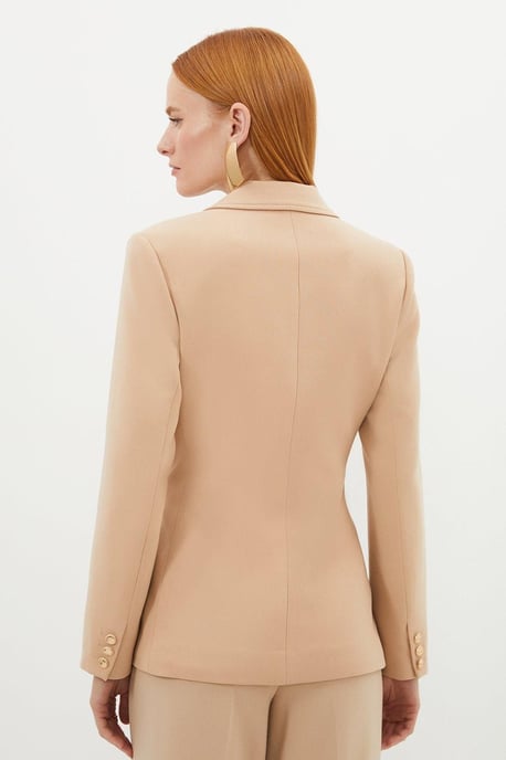 Compact Stretch Essential Tailored Doubled Breasted Blazer - Image 5