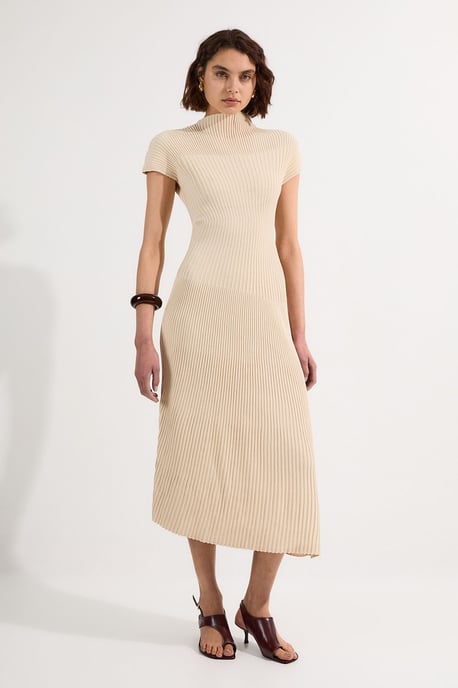 Stitch Detail Knit Midi Dress - Image 1