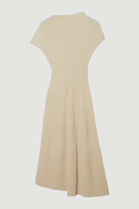 Stitch Detail Knit Midi Dress - Image 4