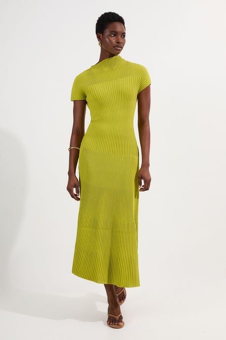 Stitch Detail Knit Midi Dress - Image 1