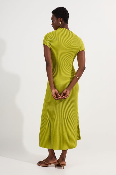 Stitch Detail Knit Midi Dress - Image 5