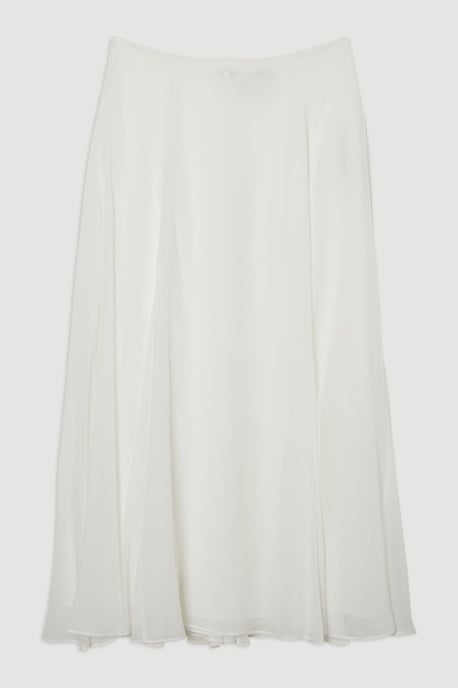 Sheer Viscose Georgette Woven Maxi Skirt - Image 4