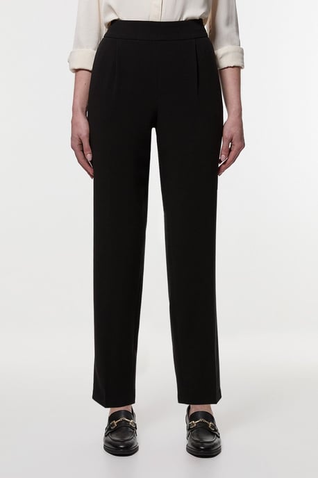Compact Stretch Essential Tailored High Waist Slim Leg Trouser - Image 2