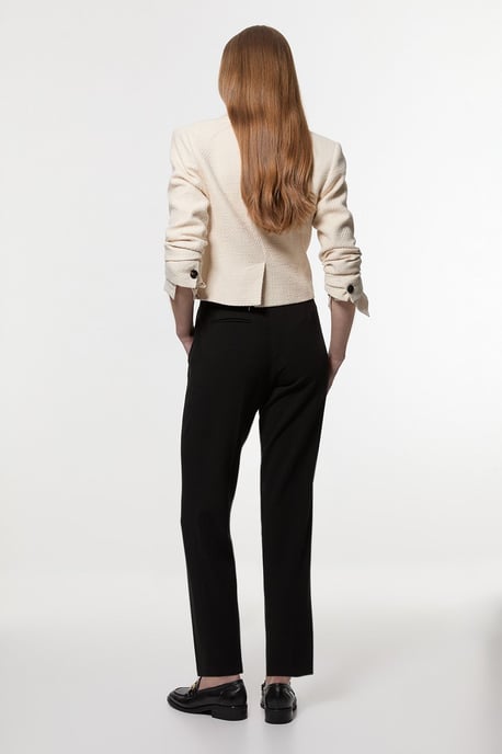 Compact Stretch Essential Tailored High Waist Slim Leg Trouser - Image 5