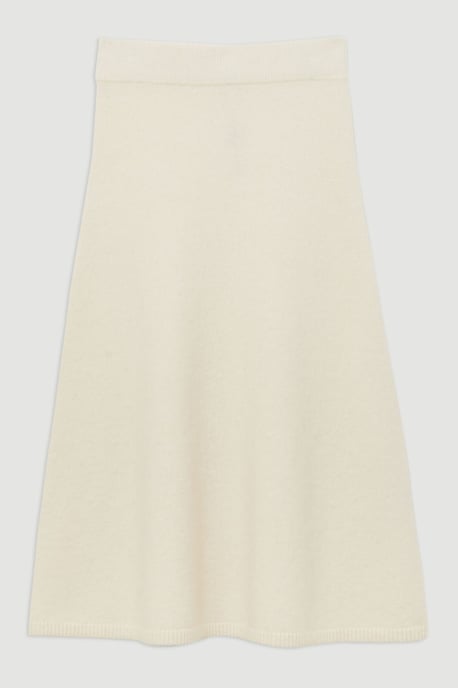 Alpaca Wool Fluffy Full Knit Skirt - Image 4