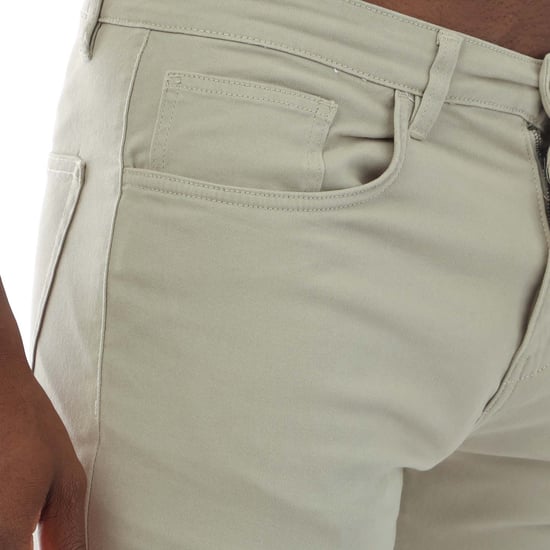 Men's Duck and Cover Franztown Shorts in Stone - Image 3