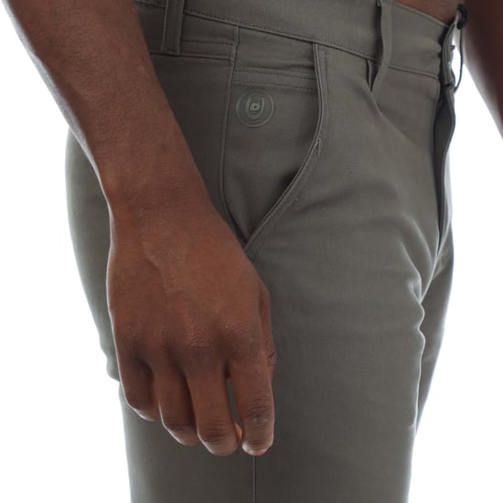 Men's Duck and Cover Moretor Chino Pants in olive - Image 3