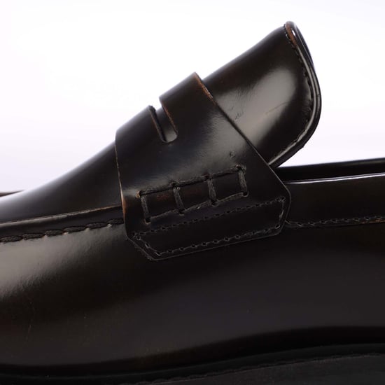 Men's Hugo Boss Richayl Penny Loafers in Brown - Image 6