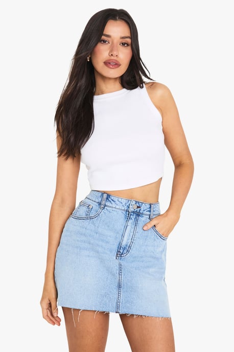 Tall Denim Mini Skirt - Image 1