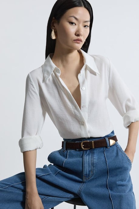 Wide Suede Belt - Image 1